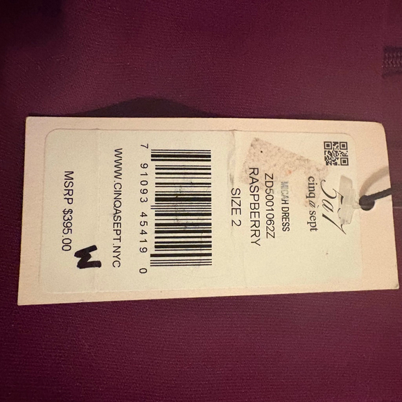 Cinq à Sept Micah Asymmetrical Purple Cold Shoulder Dress Size 2 - Picture 13 of 15